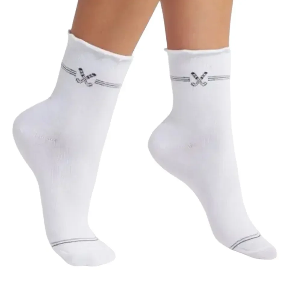 STEMS bundle of TWO crew socks 1)Golf Lettuce Edge 2) pickleball racket socks